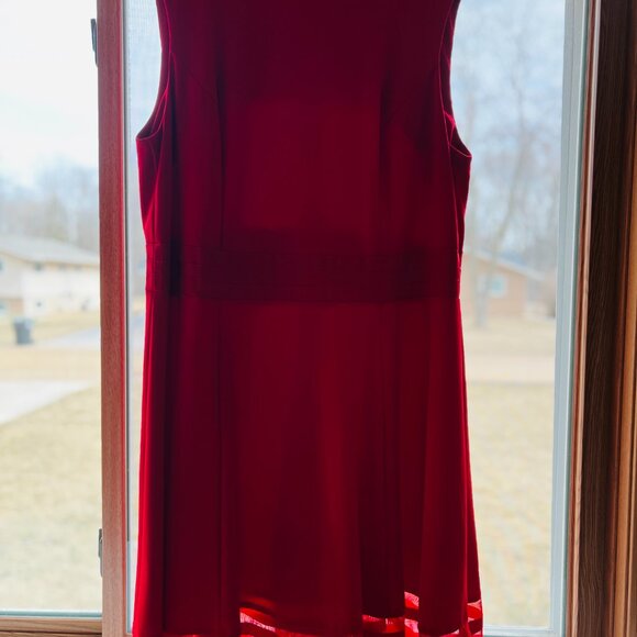 Red Calvin Klein Plus Size Dress - Picture 2 of 6